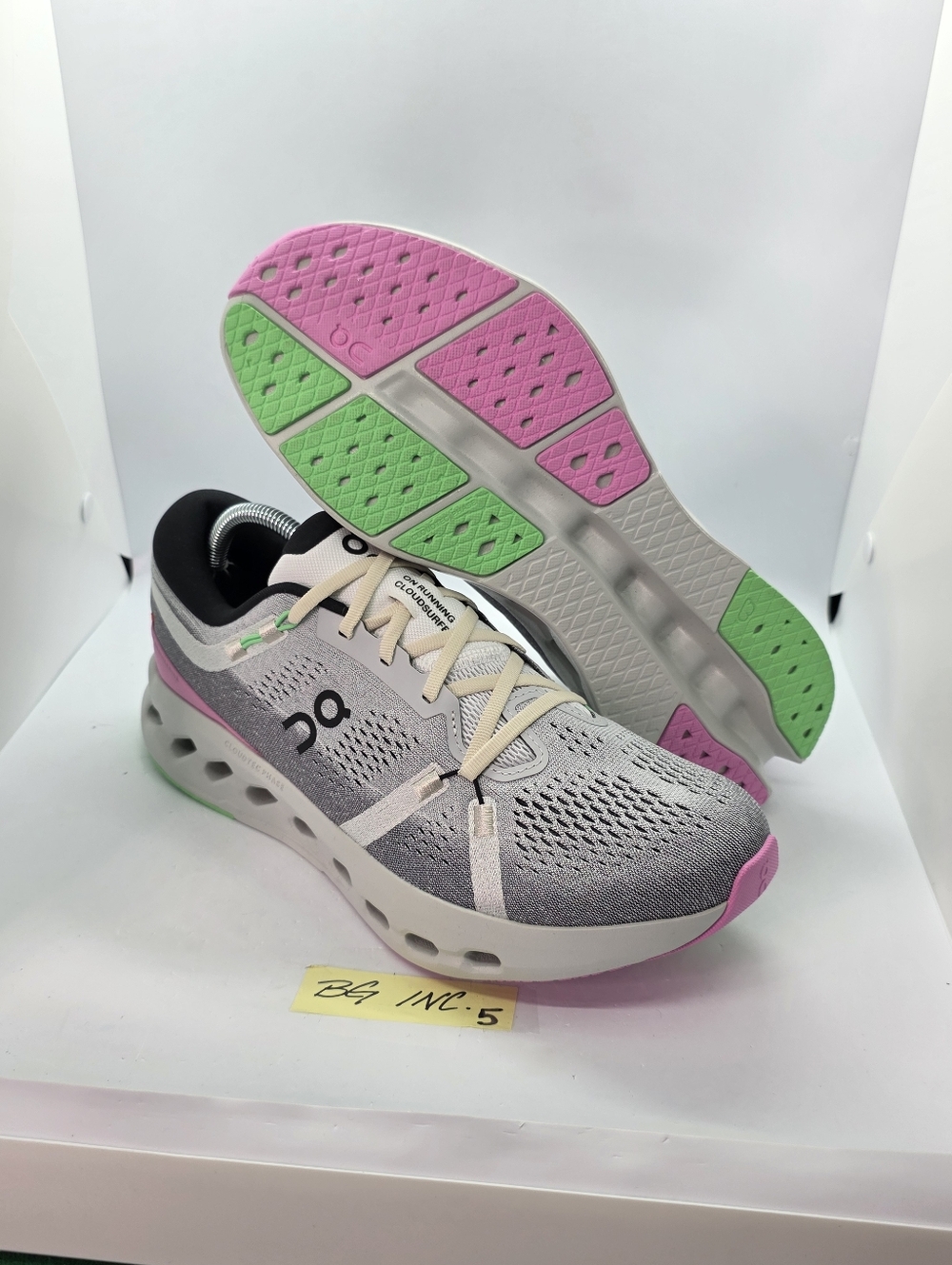 On Cloudsurfer 2 Men's Size 10 Running Shoes White Mineral Grey 3MF10120981 NIB